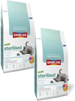 Smolke Cat Sterilised - Kattenvoer - 2 X 4 Kg -Kattenspeelgoed Winkel 902x1200