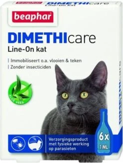 Beaphar DIMETHIcare Line On Kat - Vlooienbestrijding - 6 Pipetten 18 Beaphar DIMETHIcare Line On Kat - Vlooienbestrijding - 6 Pipetten -Kattenspeelgoed Winkel 907x1200