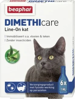 Beaphar DIMETHIcare Line On Kat - Vlooienbestrijding - 6 Pipetten 16 Beaphar DIMETHIcare Line On Kat - Vlooienbestrijding - 6 Pipetten -Kattenspeelgoed Winkel 915x1200