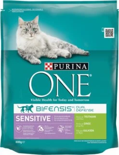 Purina One Sensitive - Kalkoen/Rijst - Kattenvoer - 800 G -Kattenspeelgoed Winkel 926x1200 1