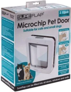 SureFlap Microchip Huisdierluik L - Bruin - 18 X 17 Cm -Kattenspeelgoed Winkel 929x1200