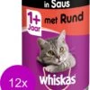 Whiskas Natvoer - Adult - Rund - 12 X 400 Gr -Kattenspeelgoed Winkel 965x1200 2