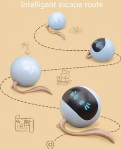 Otiume Interactieve Speelbal - Slimme Interactieve Jaag Speeltje Voor Katten - Kattenspeeltjes - Intelligente Jaagbal - AI -USB Oplaadbaar - LED - Blauw -Kattenspeelgoed Winkel 971x1200 3