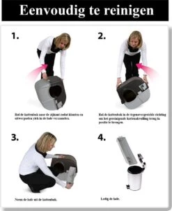 Omega Paw Zelfreinigende Kattenbak L - Zwart 9 Omega Paw Zelfreinigende Kattenbak L - Zwart -Kattenspeelgoed Winkel 978x1200